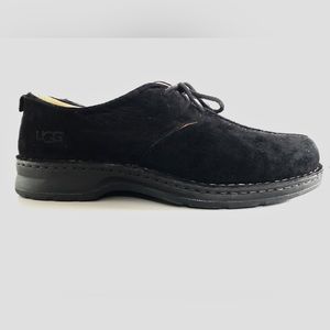 UGG Men's Black Suede Split Toe Lace Up Oxford Shoes  Size 14